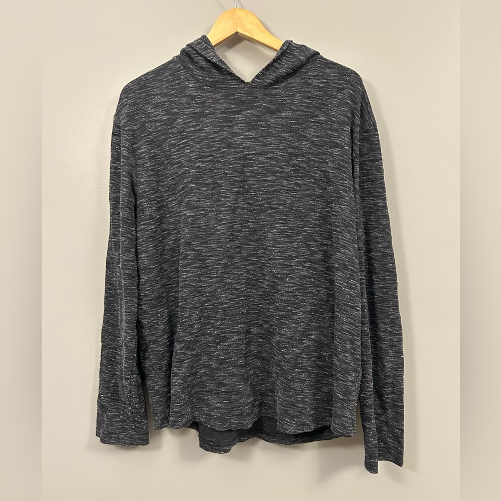 Vince Charcoal Knit Hoodie Mens Size Large
